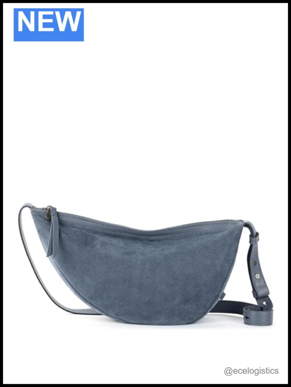 Large Leather Sling Crossbody Purse Adjustable Strap